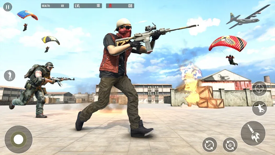 Скачать мод Battlegrounds Fire Squad War — Безлимитные деньги и оружие — скриншот 3 Скачать мод Battlegrounds Fire Squad War — Безлимитные деньги и оружие — скриншот 3