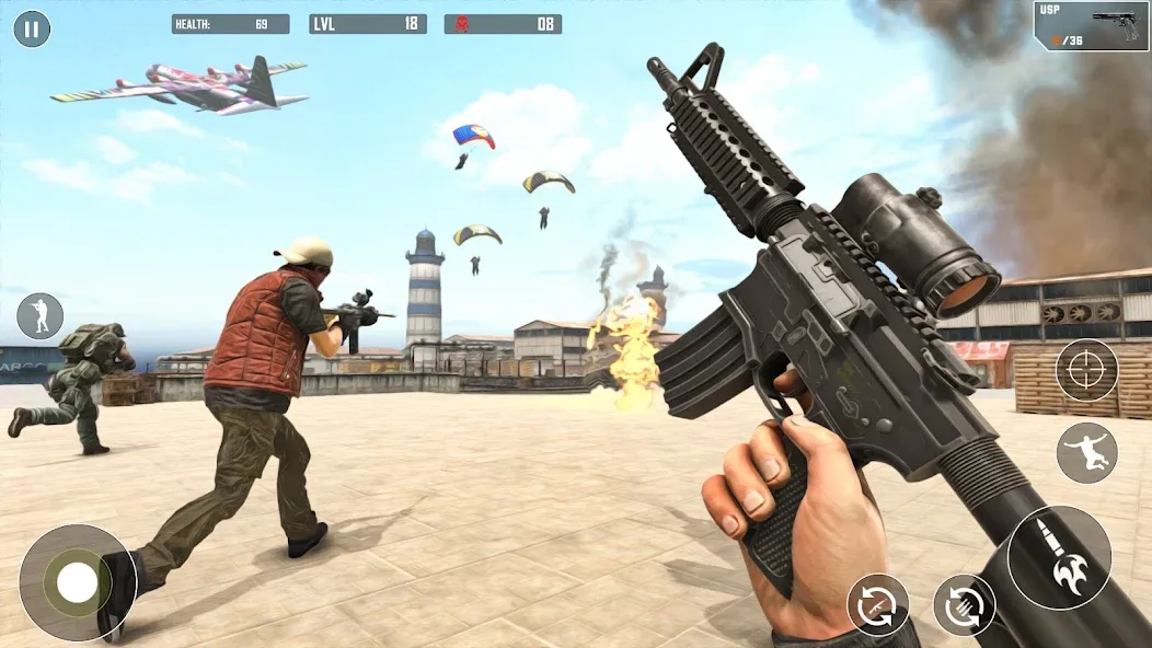 Скачать мод Battlegrounds Fire Squad War — Безлимитные деньги и оружие — скриншот 4 Скачать мод Battlegrounds Fire Squad War — Безлимитные деньги и оружие — скриншот 4
