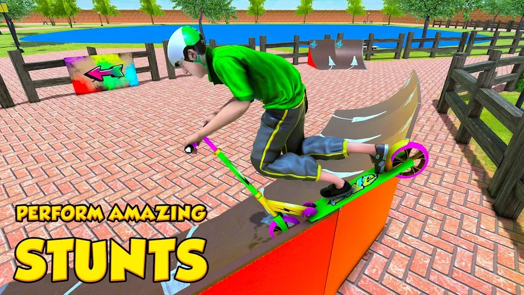 BMX Air Skate Scooter Tricks MOD APK: Безлимитные монеты и разблокированы трюки — скриншот 3 BMX Air Skate Scooter Tricks MOD APK: Безлимитные монеты и разблокированы трюки — скриншот 3