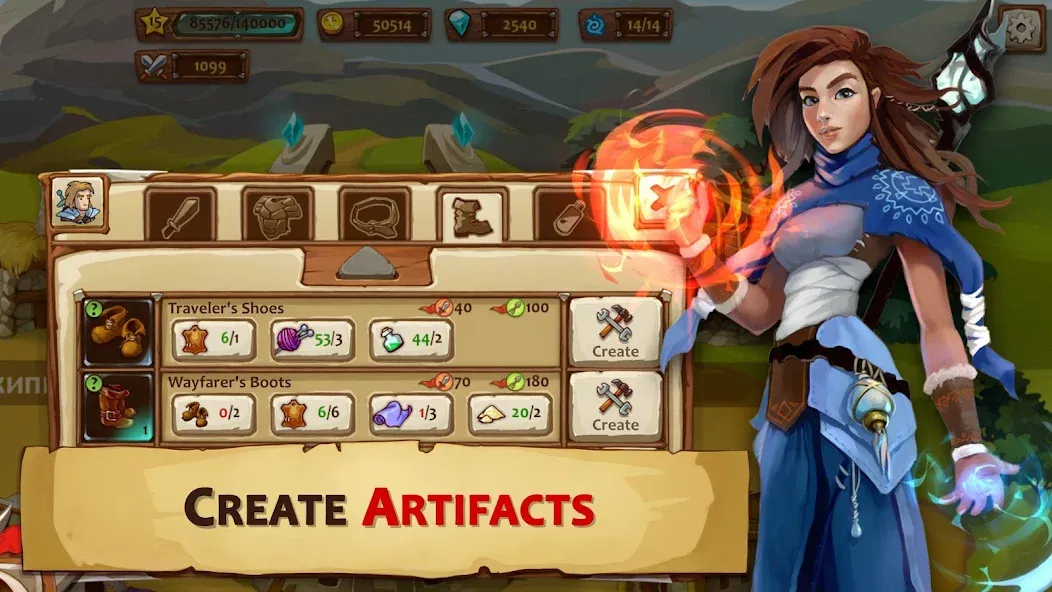Мод Braveland Heroes — Безлимитные ресурсы и мощные герои, скачать APK — скриншот 3 Мод Braveland Heroes — Безлимитные ресурсы и мощные герои, скачать APK — скриншот 3