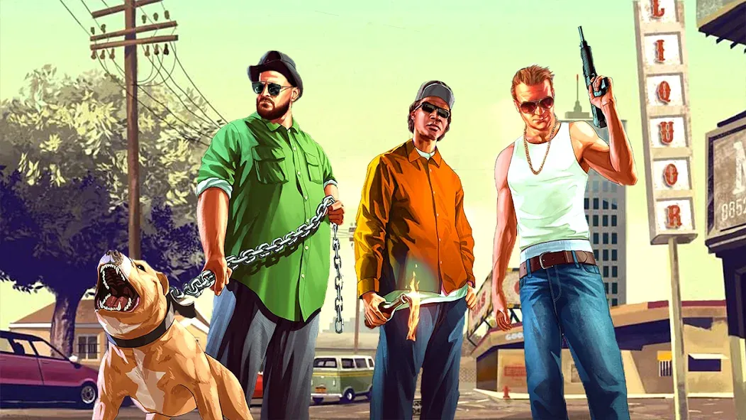 City Grand Gangster Crime на телефон — скачать мод: Безлимитные деньги и оружие — скриншот 3 City Grand Gangster Crime на телефон — скачать мод: Безлимитные деньги и оружие — скриншот 3