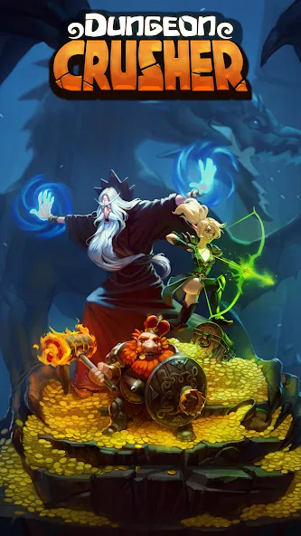 Скачать Dungeon Crusher: Soul Hunters на Андроид с модом — Безлимитные деньги и усиленные герои — скриншот 1