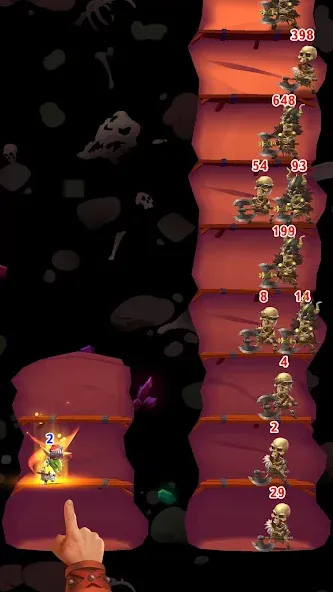 Скачать Dungeon Crusher: Soul Hunters на Андроид с модом — Безлимитные деньги и усиленные герои — скриншот 4