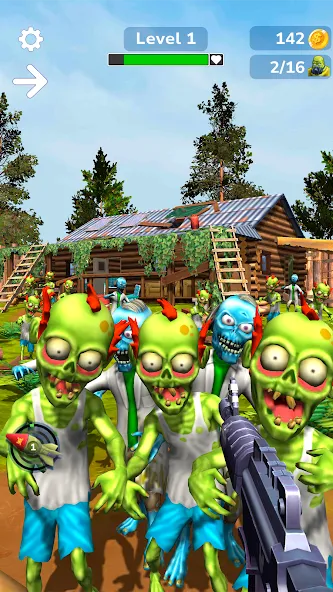 Tower Gunner: Zombie Shooter — скачать мод: Много денег и патронов — скриншот 5