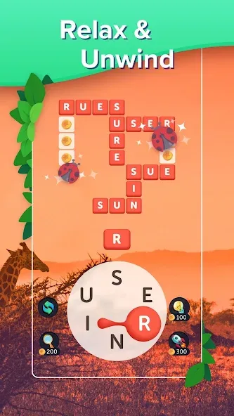 Puzzlescapes Word Search Games — скачать мод: Без рекламы и все подсказки доступны — скриншот 2 Puzzlescapes Word Search Games — скачать мод: Без рекламы и все подсказки доступны — скриншот 2