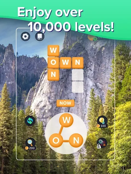 Puzzlescapes Word Search Games — скачать мод: Без рекламы и все подсказки доступны — скриншот 5 Puzzlescapes Word Search Games — скачать мод: Без рекламы и все подсказки доступны — скриншот 5