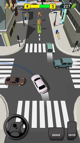 Pick Me Up 3D: Taxi Game — взломанная версия, Безлимитные деньги и топливо — скриншот 4