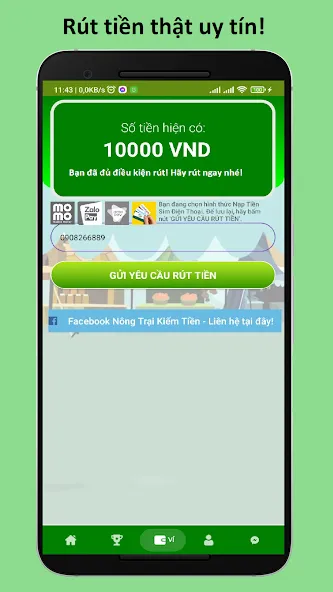 Nông Trại Kiếm Tiền Uy TínNhất бесплатно на Андроид — мод: Tiền vô hạn, mở khóa hết — скриншот 4