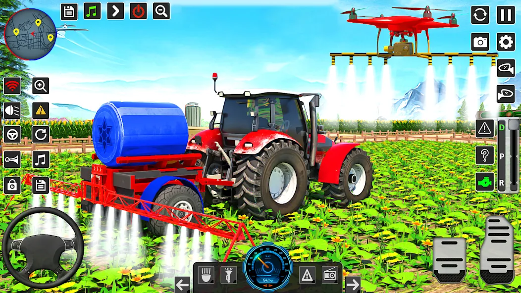 Скачать Real Tractor Driving Games последней версии — Безлимитное топливо и открыты все тракторы — скриншот 4 Скачать Real Tractor Driving Games последней версии — Безлимитное топливо и открыты все тракторы — скриншот 4