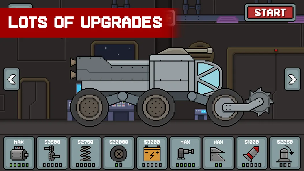 Скачать Death Rover: Space Zombie Race бесплатно — Безлимитные деньги и топливо — скриншот 1
