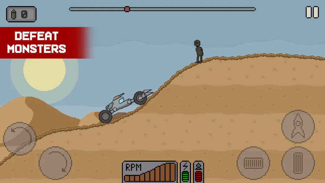 Скачать Death Rover: Space Zombie Race бесплатно — Безлимитные деньги и топливо — скриншот 2