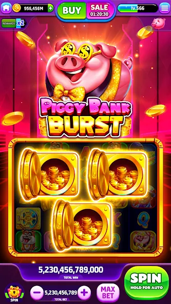 Spin To Rich - Vegas Slots на телефон — скачать мод: Безлимитные монеты и джекпоты — скриншот 1 Spin To Rich - Vegas Slots на телефон — скачать мод: Безлимитные монеты и джекпоты — скриншот 1