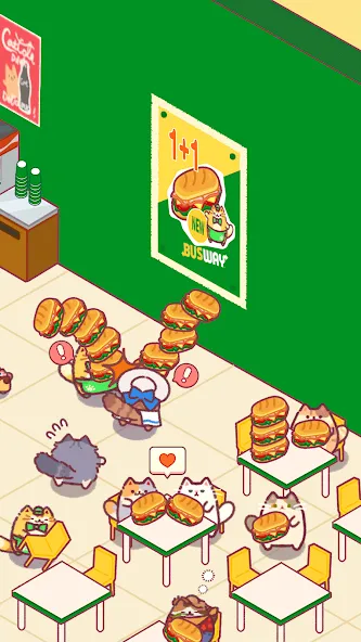 Скачать Cat Snack Bar: Cute Food Games бесплатно — Безлимитные деньги и ресурсы — скриншот 3 Скачать Cat Snack Bar: Cute Food Games бесплатно — Безлимитные деньги и ресурсы — скриншот 3