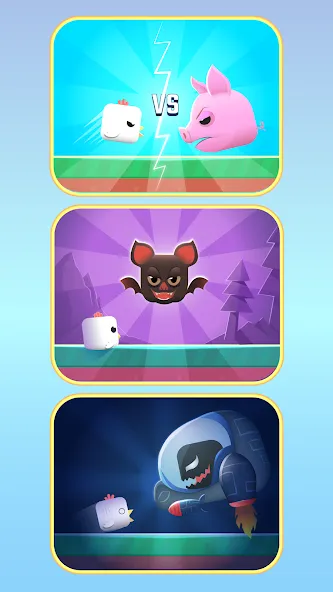 Скачать мод Square Bird - Flappy Chicken — Безлимитные жизни и все скины — скриншот 2 Скачать мод Square Bird - Flappy Chicken — Безлимитные жизни и все скины — скриншот 2