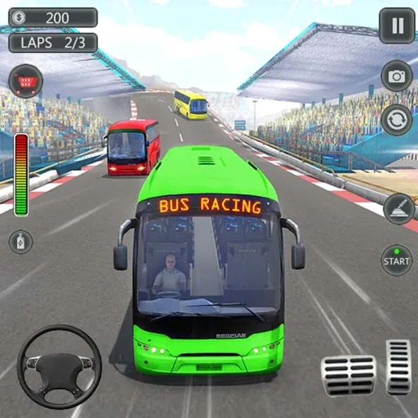 Скачать Coach Bus Games: Bus Simulator на Андроид с модом — Безлимитные деньги и топливо — скриншот 1