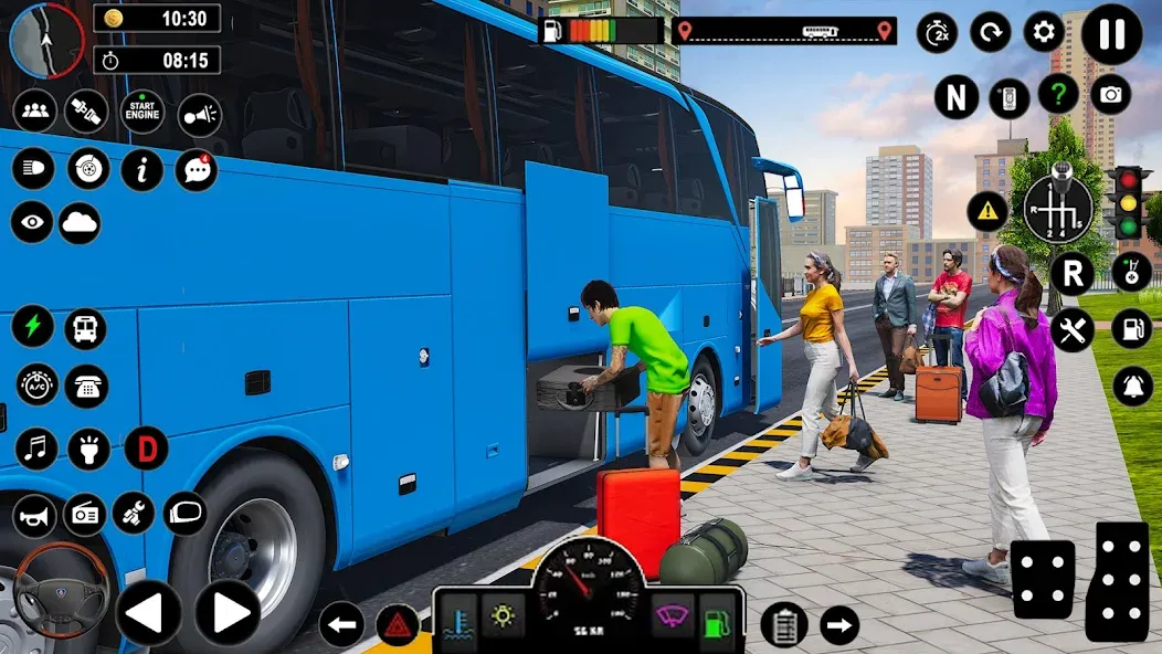 Скачать Coach Bus Games: Bus Simulator на Андроид с модом — Безлимитные деньги и топливо — скриншот 4
