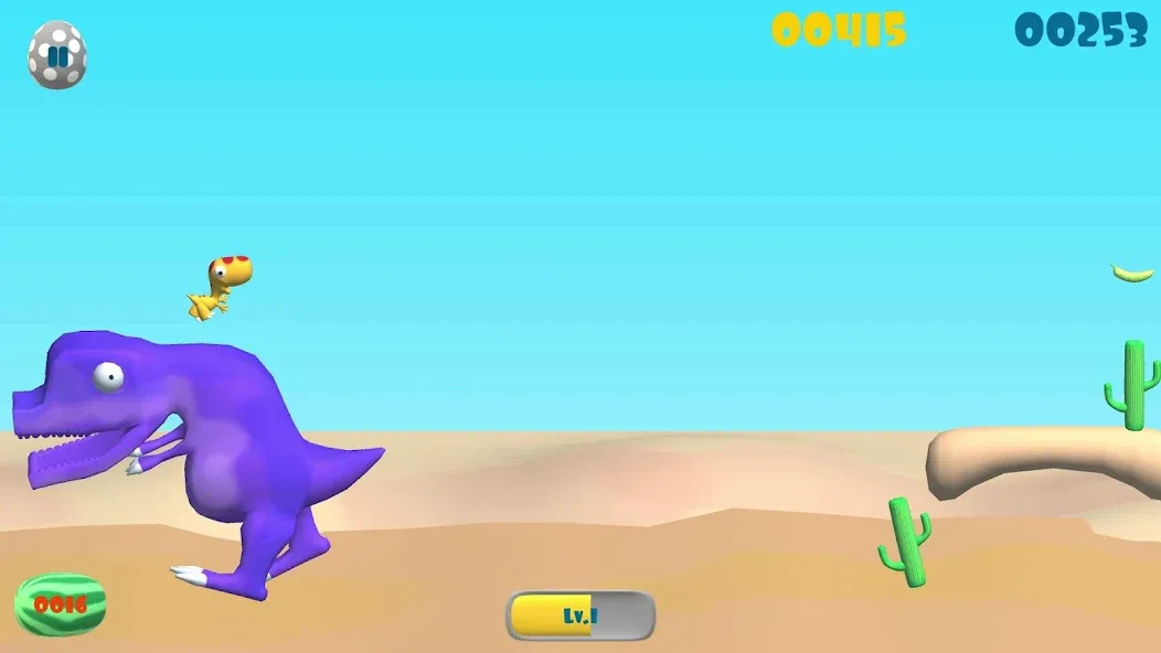 Dinosaur Run — взломанная версия, Бесконечные жизни и ускоренный бег — скриншот 5 Dinosaur Run — взломанная версия, Бесконечные жизни и ускоренный бег — скриншот 5