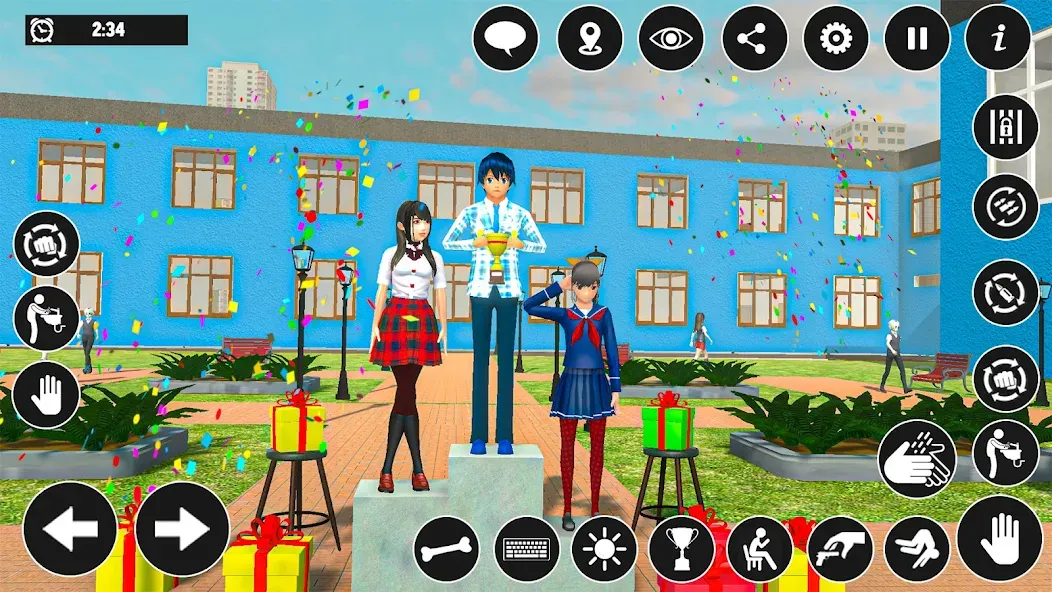 High School Boy Virtual Life мод на Андроид: Безлимитные деньги и энергия — скриншот 1 High School Boy Virtual Life мод на Андроид: Безлимитные деньги и энергия — скриншот 1