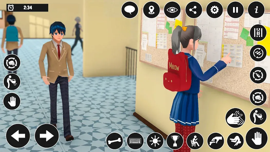 High School Boy Virtual Life мод на Андроид: Безлимитные деньги и энергия — скриншот 3 High School Boy Virtual Life мод на Андроид: Безлимитные деньги и энергия — скриншот 3