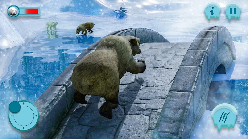 Polar Bear Family Survival взлом на Андроид — Выживание полярной семьи без ограничений — скриншот 1