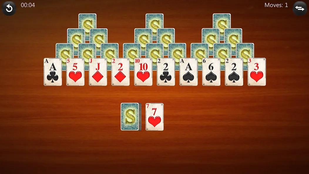 TriPeaks Solitaire бесплатно на Андроид — мод: Без рекламы и много подсказок — скриншот 1