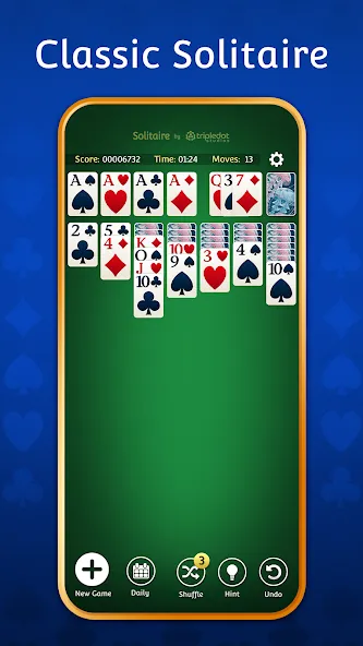 Скачать мод Solitaire: Classic Card Games — Без рекламы и отмена ходов — скриншот 2 Скачать мод Solitaire: Classic Card Games — Без рекламы и отмена ходов — скриншот 2