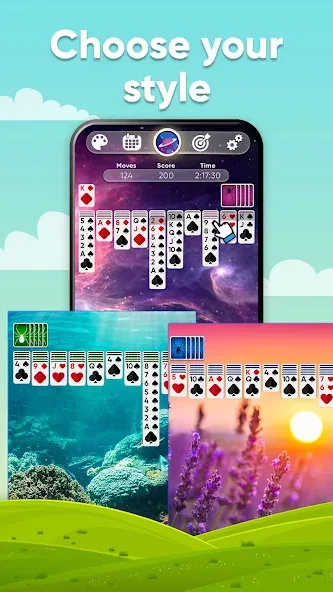 Скачать Spider Solitaire — Безлимитные подсказки и отмены ходов — скриншот 3
