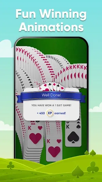 Скачать Spider Solitaire — Безлимитные подсказки и отмены ходов — скриншот 4