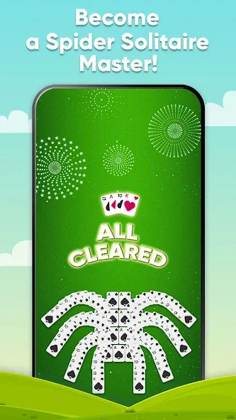 Скачать Spider Solitaire — Безлимитные подсказки и отмены ходов — скриншот 5