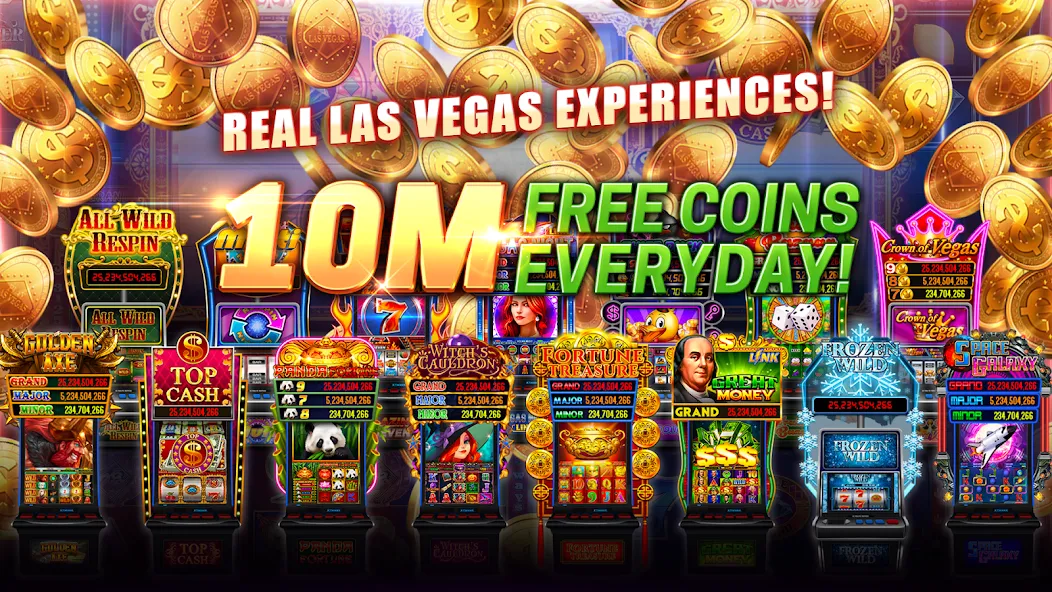 Play Las Vegas - Casino Slots (Мод: Безлимитные монеты и открыты все слоты) — скачать на Андроид — скриншот 1 Play Las Vegas - Casino Slots (Мод: Безлимитные монеты и открыты все слоты) — скачать на Андроид — скриншот 1