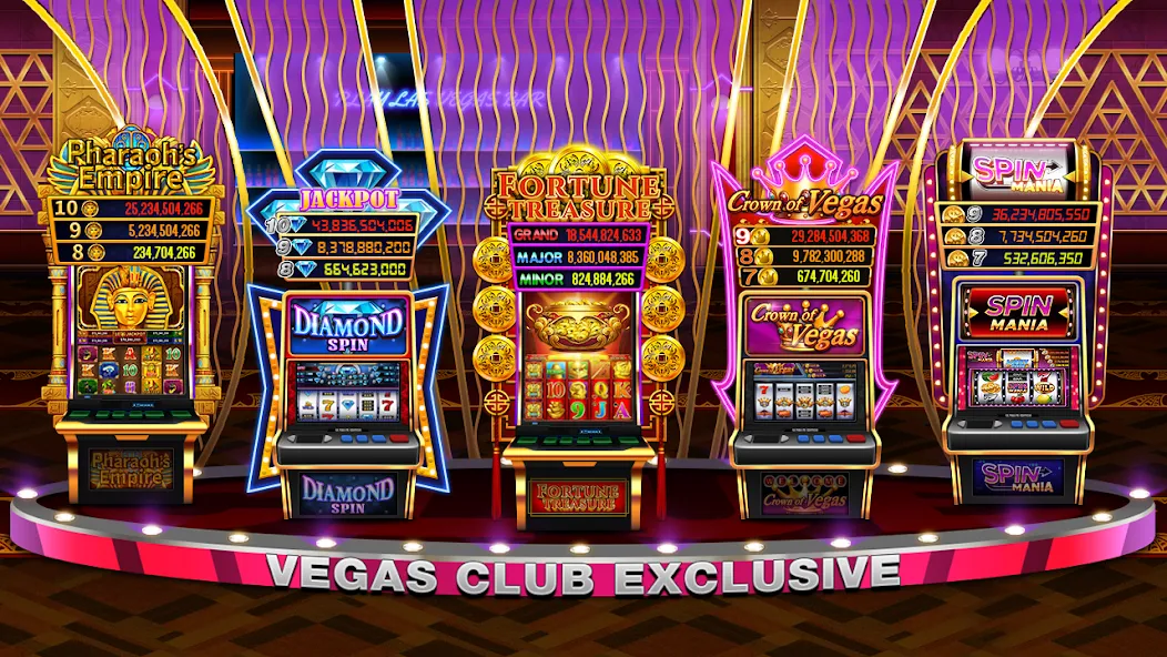 Play Las Vegas - Casino Slots (Мод: Безлимитные монеты и открыты все слоты) — скачать на Андроид — скриншот 2 Play Las Vegas - Casino Slots (Мод: Безлимитные монеты и открыты все слоты) — скачать на Андроид — скриншот 2