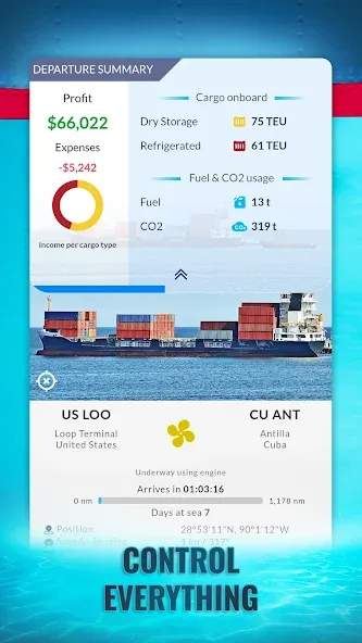 Shipping Manager - 2024 (Мод: Безлимитные деньги и топливо) — скачать на Андроид — скриншот 2 Shipping Manager - 2024 (Мод: Безлимитные деньги и топливо) — скачать на Андроид — скриншот 2