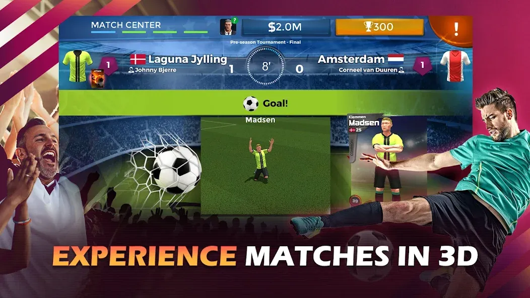 Скачать Pro 11 - Soccer Manager Game бесплатно — Безлимитные деньги и алмазы — скриншот 2