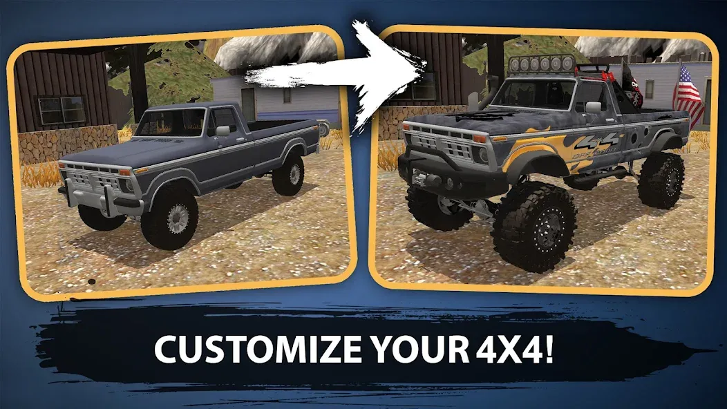 Offroad Racing & Mudding Games (Мод: Безлимитные деньги и топливо) — скачать на Андроид — скриншот 2 Offroad Racing & Mudding Games (Мод: Безлимитные деньги и топливо) — скачать на Андроид — скриншот 2