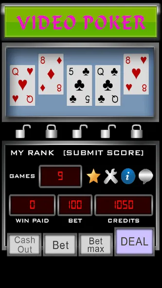 Video Poker — скачать мод: Безлимитные деньги и открыты все режимы — скриншот 2 Video Poker — скачать мод: Безлимитные деньги и открыты все режимы — скриншот 2