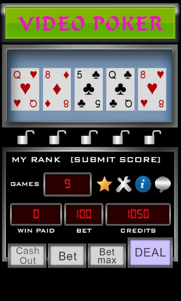 Video Poker — скачать мод: Безлимитные деньги и открыты все режимы — скриншот 3 Video Poker — скачать мод: Безлимитные деньги и открыты все режимы — скриншот 3