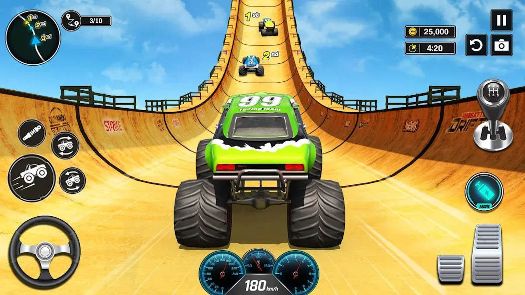 Monster Truck Games- Car Games взлом APK — Безлимитные деньги и все машины — скриншот 1