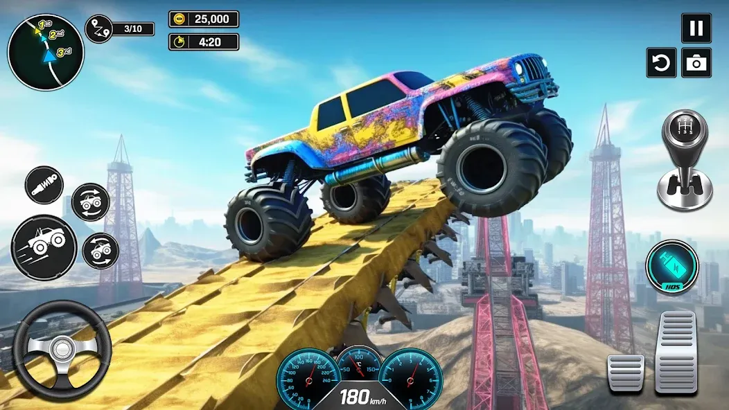 Monster Truck Games- Car Games взлом APK — Безлимитные деньги и все машины — скриншот 2