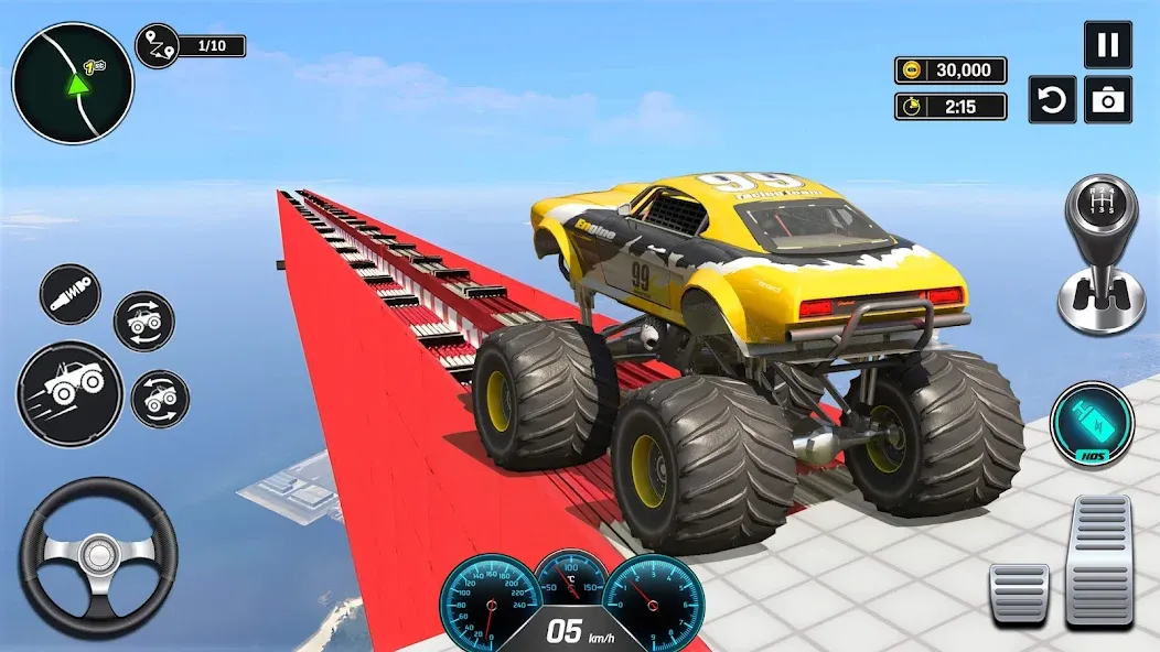 Monster Truck Games- Car Games взлом APK — Безлимитные деньги и все машины — скриншот 3