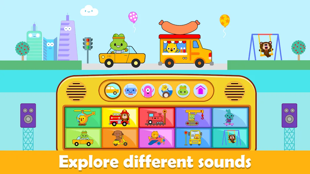 Скачать взлом Baby Piano Kids Music Games — Разблокирована вся детская музыка — скриншот 2