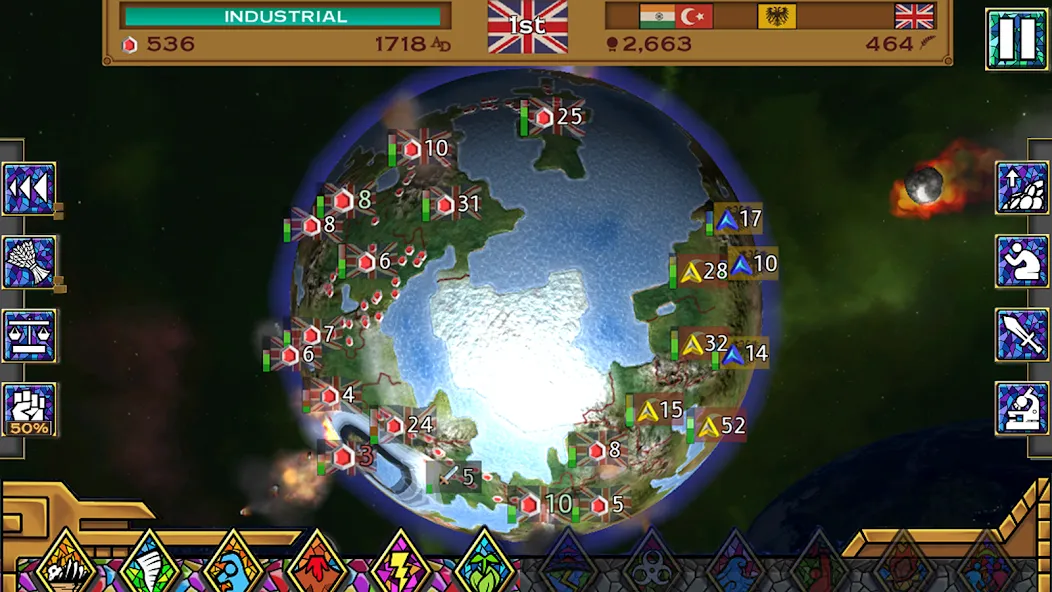 Rapture - World Conquest взломанный APK — Безлимитные ресурсы и мировое господство — скриншот 1 Rapture - World Conquest взломанный APK — Безлимитные ресурсы и мировое господство — скриншот 1