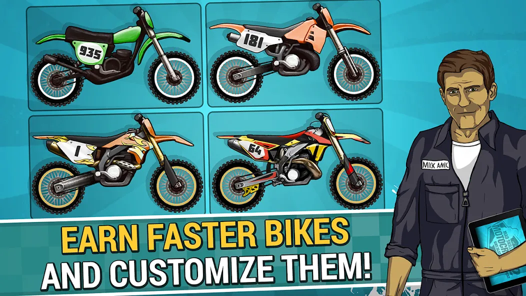 Скачать Mad Skills Motocross 2 мод — Безлимитные деньги и топливо — скриншот 2 Скачать Mad Skills Motocross 2 мод — Безлимитные деньги и топливо — скриншот 2