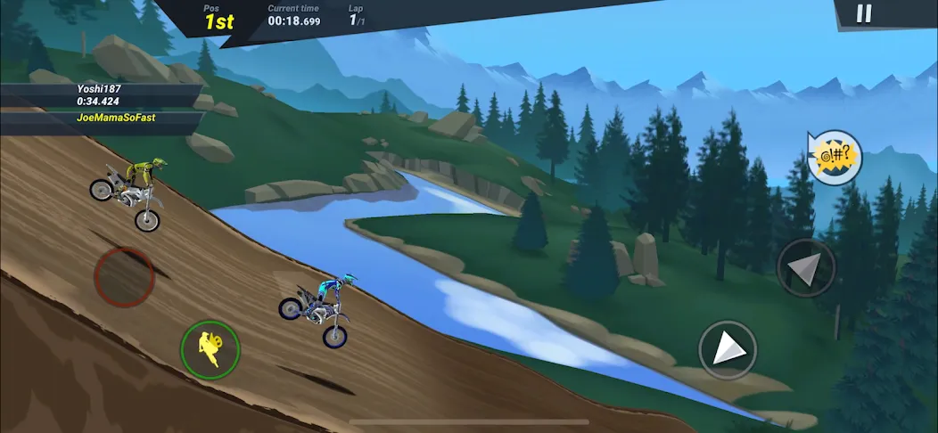 Скачать Mad Skills Motocross 3 на Андроид с модом — Безлимитные деньги и топливо — скриншот 3 Скачать Mad Skills Motocross 3 на Андроид с модом — Безлимитные деньги и топливо — скриншот 3