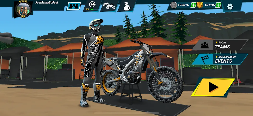 Скачать Mad Skills Motocross 3 на Андроид с модом — Безлимитные деньги и топливо — скриншот 4 Скачать Mad Skills Motocross 3 на Андроид с модом — Безлимитные деньги и топливо — скриншот 4