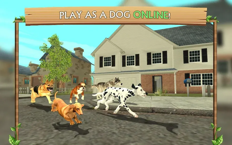 Скачать Dog Sim Online: Raise a Family бесплатно — Безлимитные деньги и все породы — скриншот 1