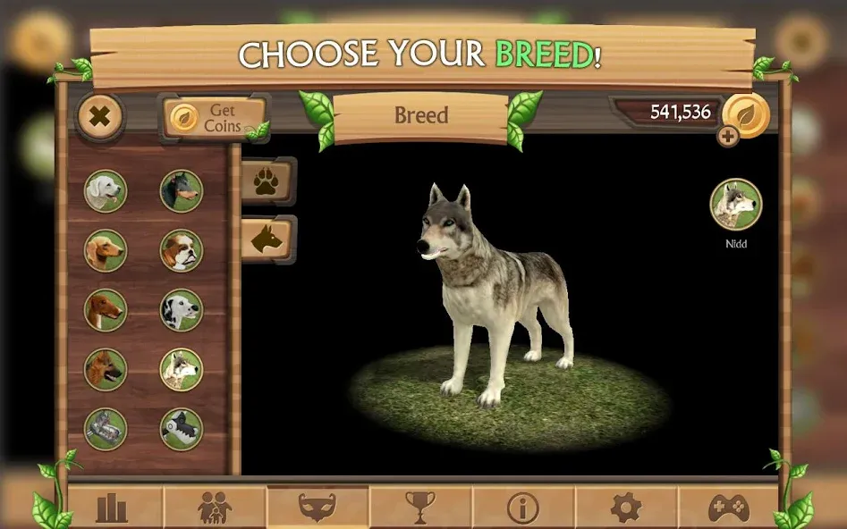 Скачать Dog Sim Online: Raise a Family бесплатно — Безлимитные деньги и все породы — скриншот 2