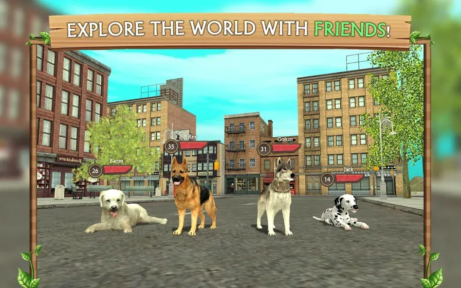 Скачать Dog Sim Online: Raise a Family бесплатно — Безлимитные деньги и все породы — скриншот 4