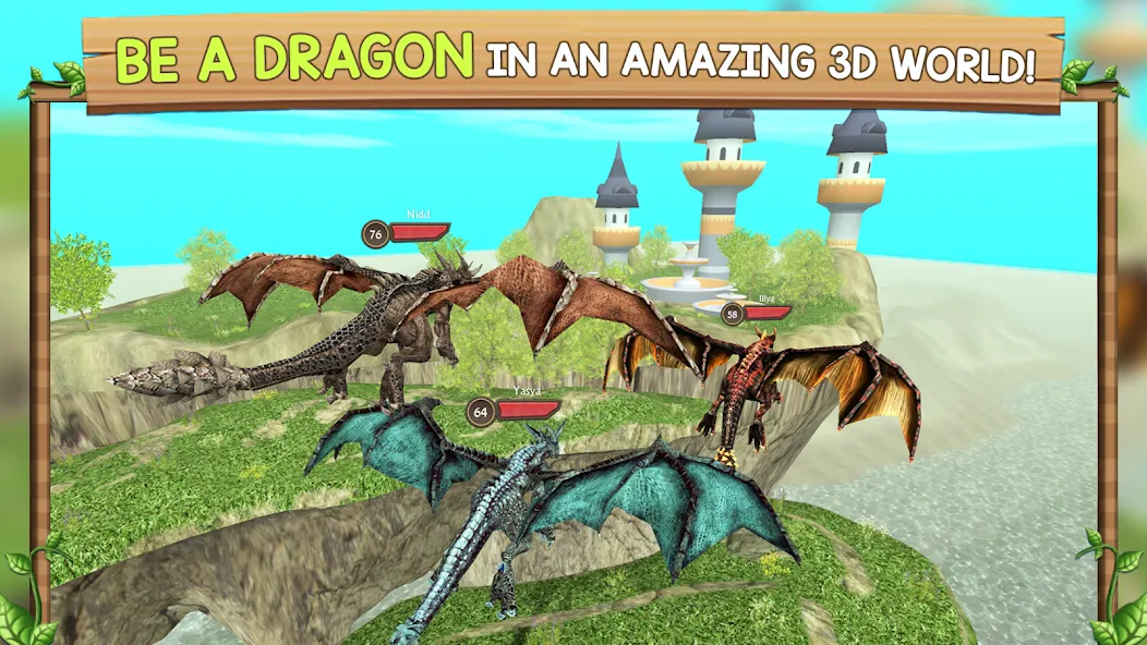 Скачать Dragon Sim Online: Be A Dragon мод — Безлимитные деньги и мощный дракон — скриншот 1 Скачать Dragon Sim Online: Be A Dragon мод — Безлимитные деньги и мощный дракон — скриншот 1