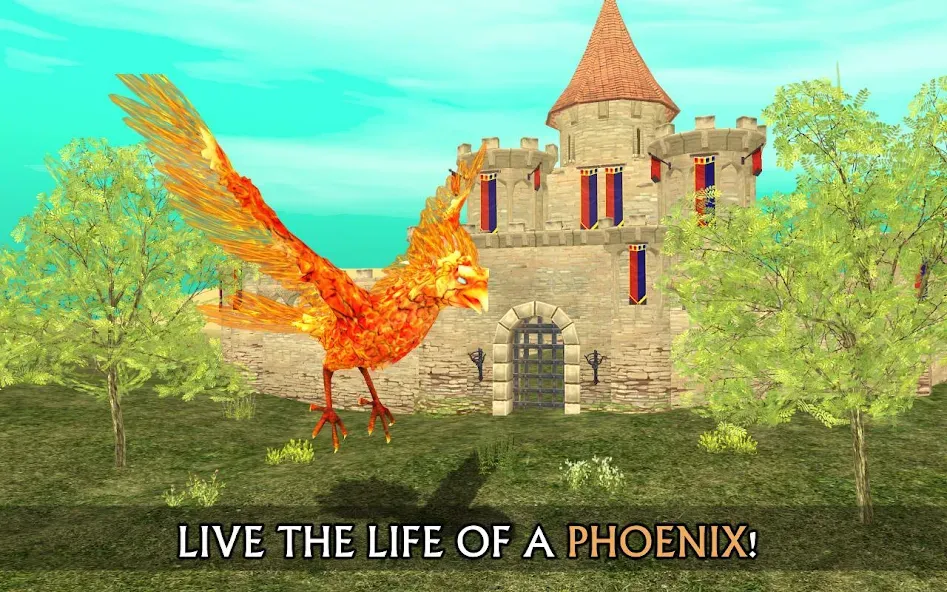 Phoenix Sim 3D — взломанная версия, Бесконечное здоровье и огненная мощь — скриншот 1 Phoenix Sim 3D — взломанная версия, Бесконечное здоровье и огненная мощь — скриншот 1