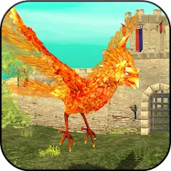 Phoenix Sim 3D — взломанная версия, Бесконечное здоровье и огненная мощь